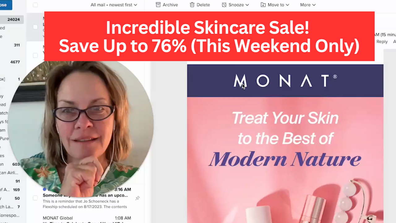 Video Incredible Monat Skincare Sale Save Up to 76 (This Weekend Only)