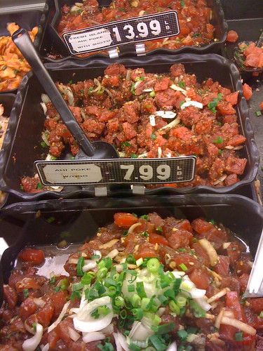 Hawaiian Poke Bar in Maui Grocery Store