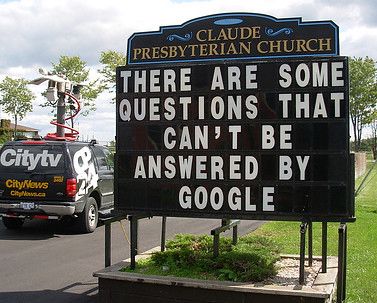 "Yes! Even Goggle Hasn't All The Answers"