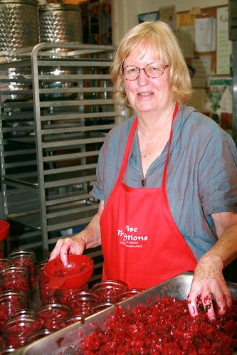 Liz Making Sauerkraut