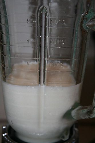 Adding the milk