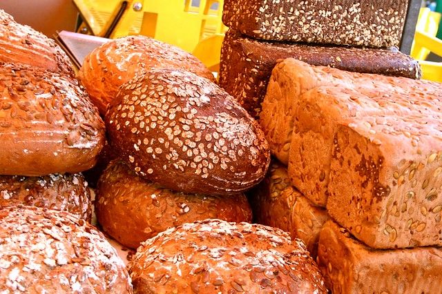 Bread at the farmer's market in Holland