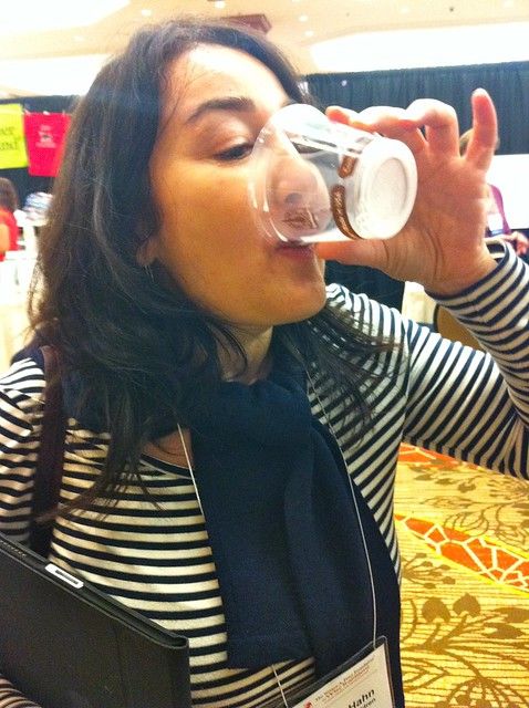 Sandrine Hahn Drinking Camel Milk