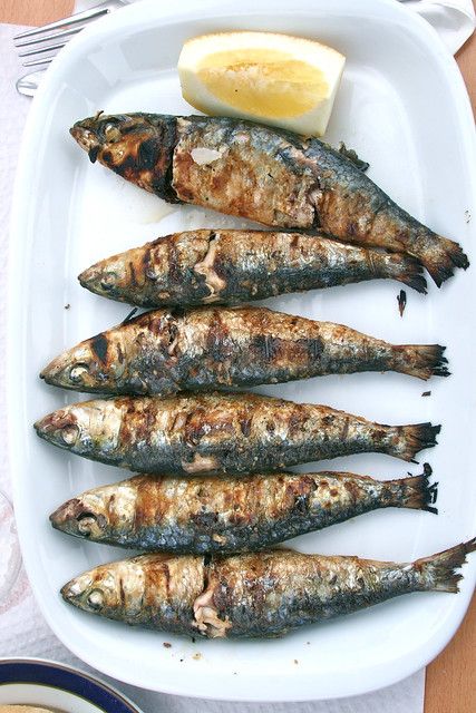Grilled Sardines in The Algarve, Portugal
