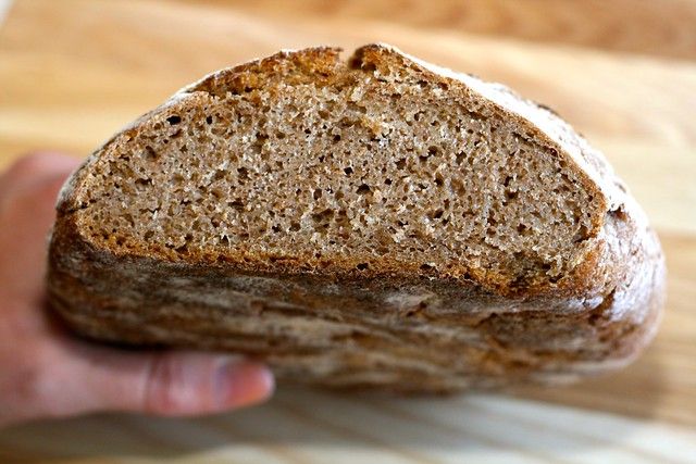 Sprouted Whole Wheat Sourdough Bread