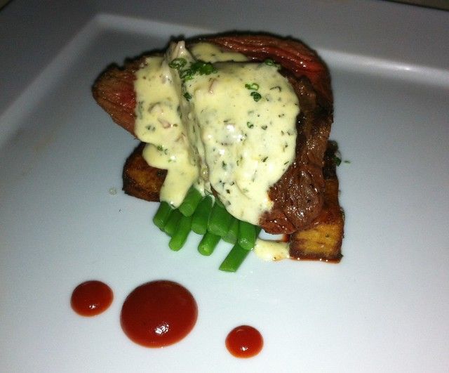 Hanger Steak, Duck Fat Fries and Haricots Verts