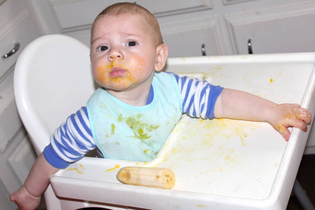 Baby Oliver is Eating Solids: Potato Chips, Liver Pate, and Guacamole