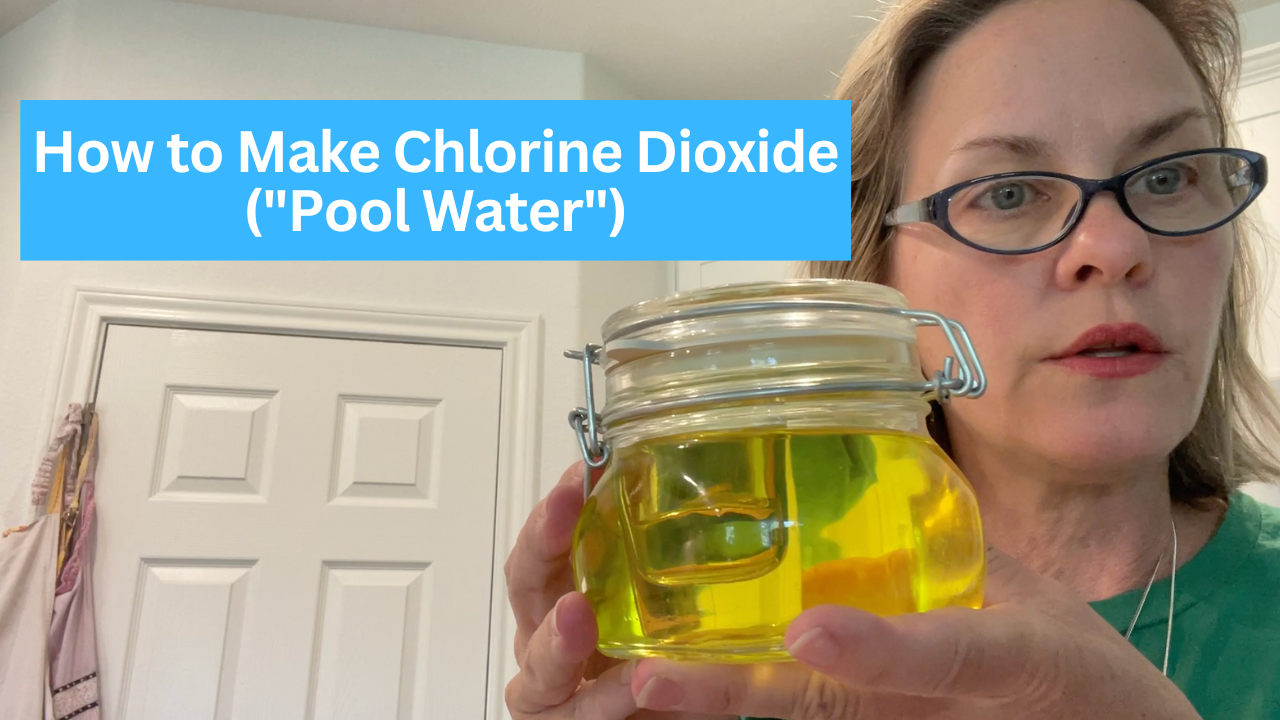 Video: How to Make Chl0rine Di0xide Solution ("Pool Water")