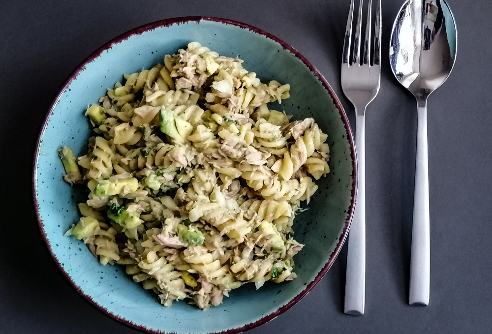 Tuna Pasta Salad with Avocado Oil Mayonnaise & Hard-boiled Eggs