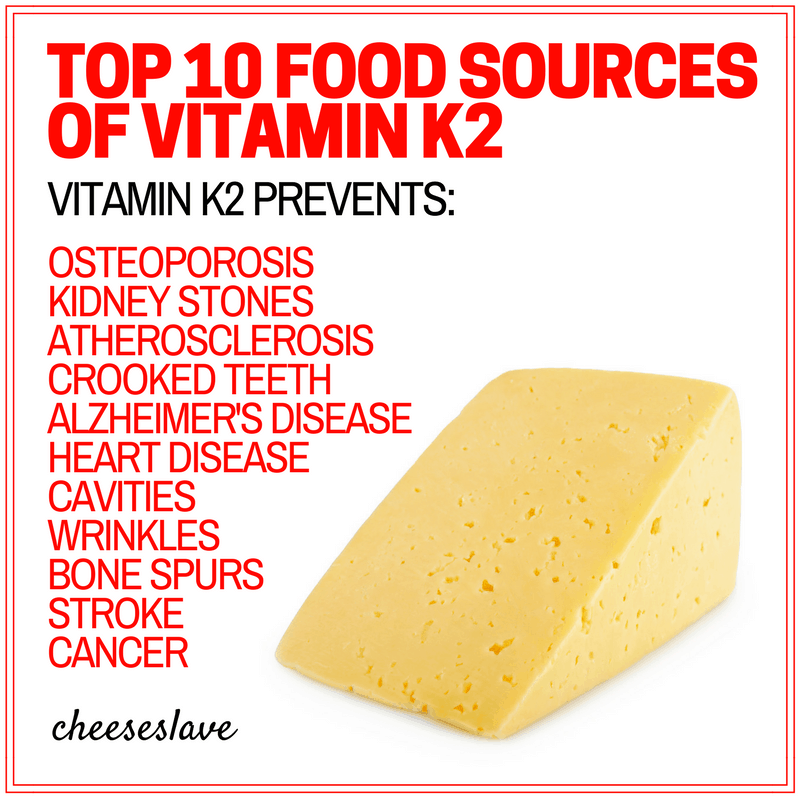 Top 10 Sources of Vitamin K2 Cheeseslave
