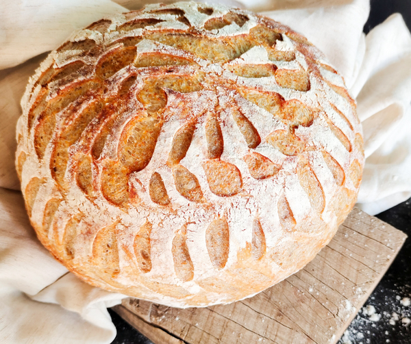 No Knead Sourdough Bread