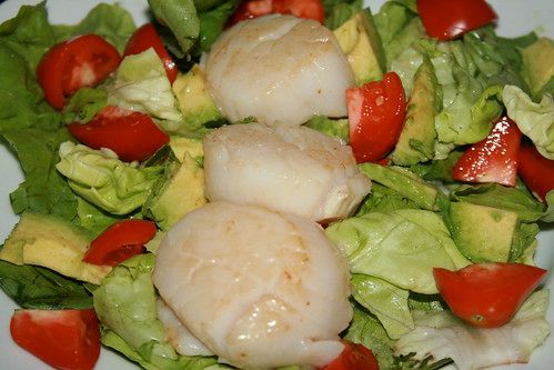 Shellfish Night: Simple Sunday Night Salad with Scallops