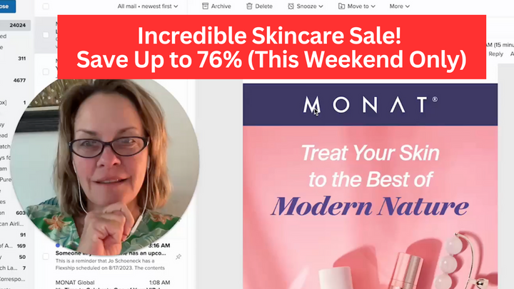Incredible Monat Skincare Sale: Save Up to 76% -- This Weekend Only (Video)