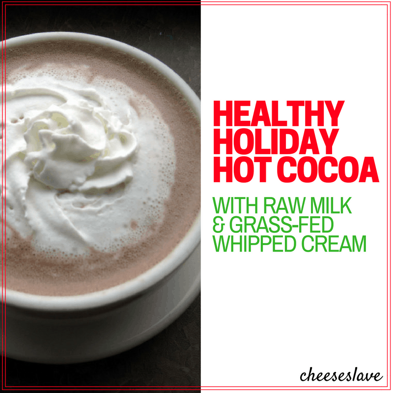 Healthy Hot Cocoa with Grass-fed Whipped Cream