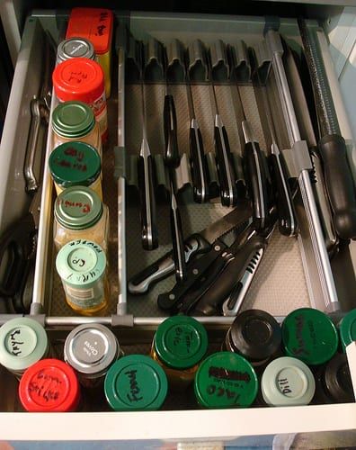Spice and knife drawer