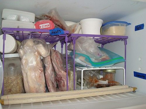 well-organized freezer