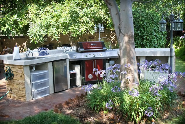 Back side of my outdoor kitchen