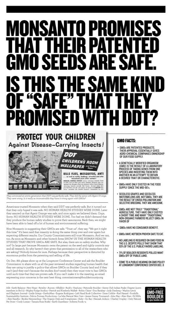 Monsanto's Seeds Are "Safe" - Just Like DDT