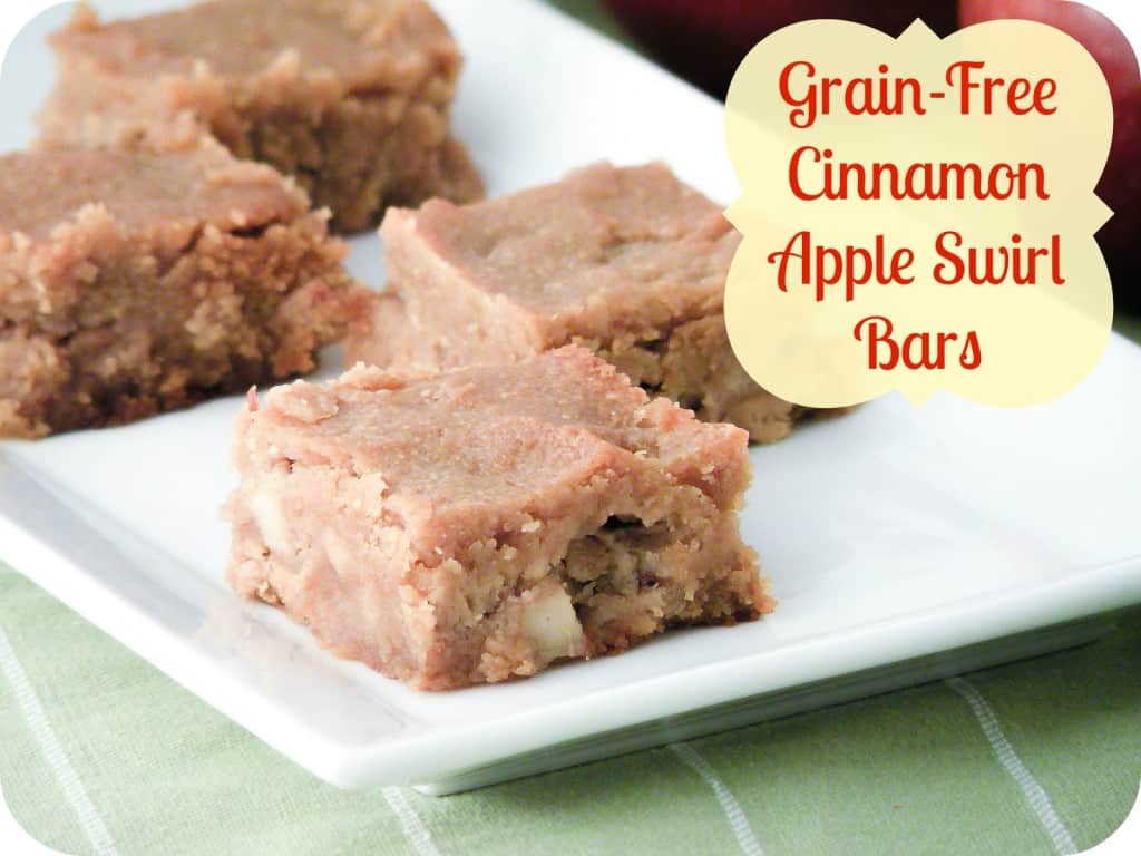 Grain-Free Cinnamon Apple Swirl Bars