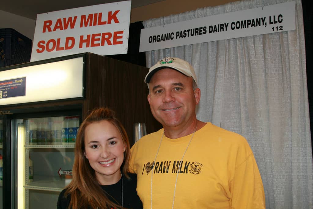 Kayleigh and Mark McAfee of Organic Pastures Dairy