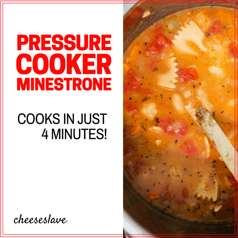 Pressure Cooker Minestrone Soup