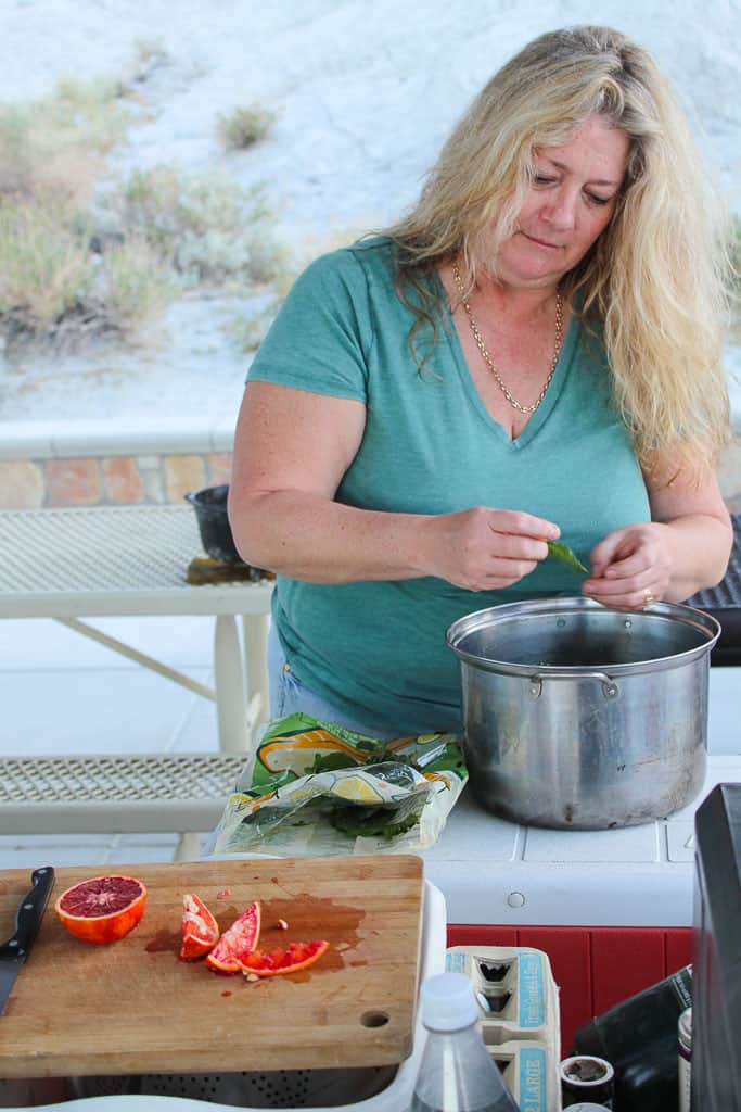 Katherine cooking