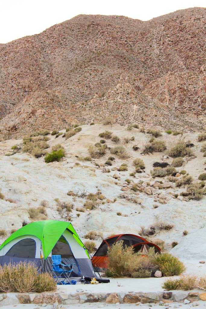 tents next to mountain