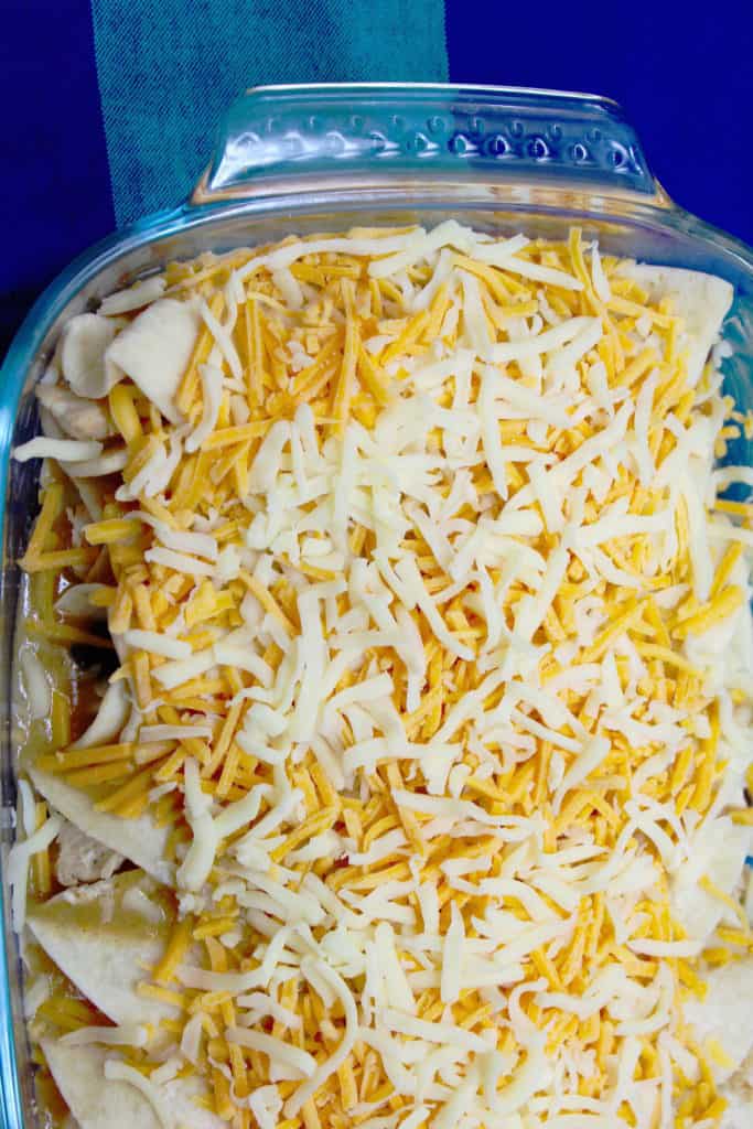 Your family will love these Chicken and Cheese Enchiladas. They are like the Mexican form of lasagna, only they are made with enchilada sauce that is essentially Mexican gravy. Let that sink in. OMG, yes! SO GOOD!