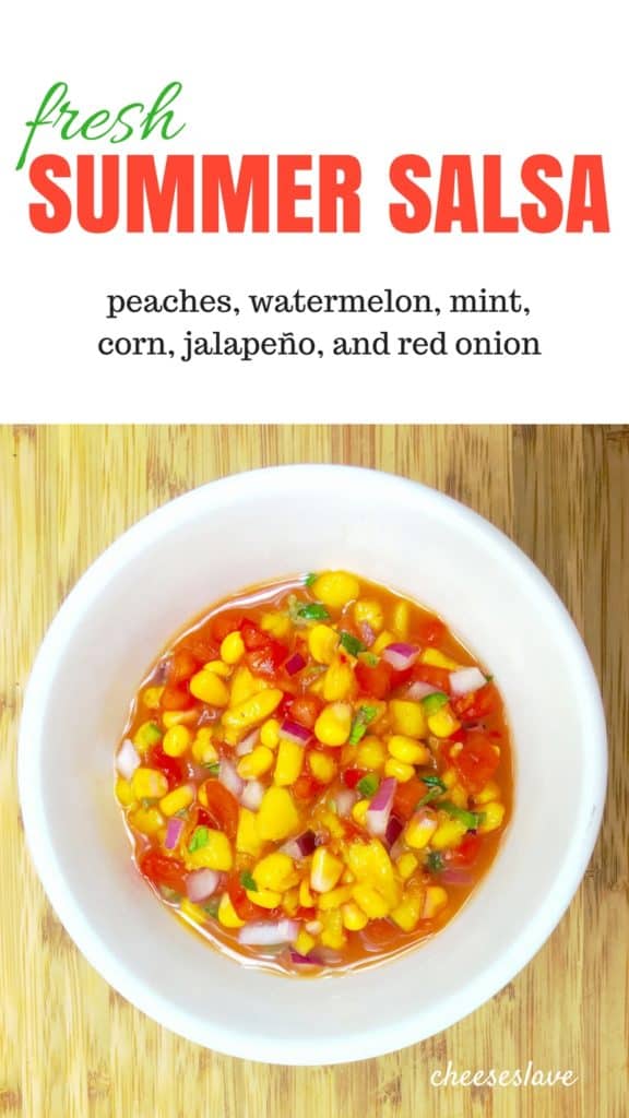 Summer Salsa Recipe: Peach Watermelon Mint Salsa