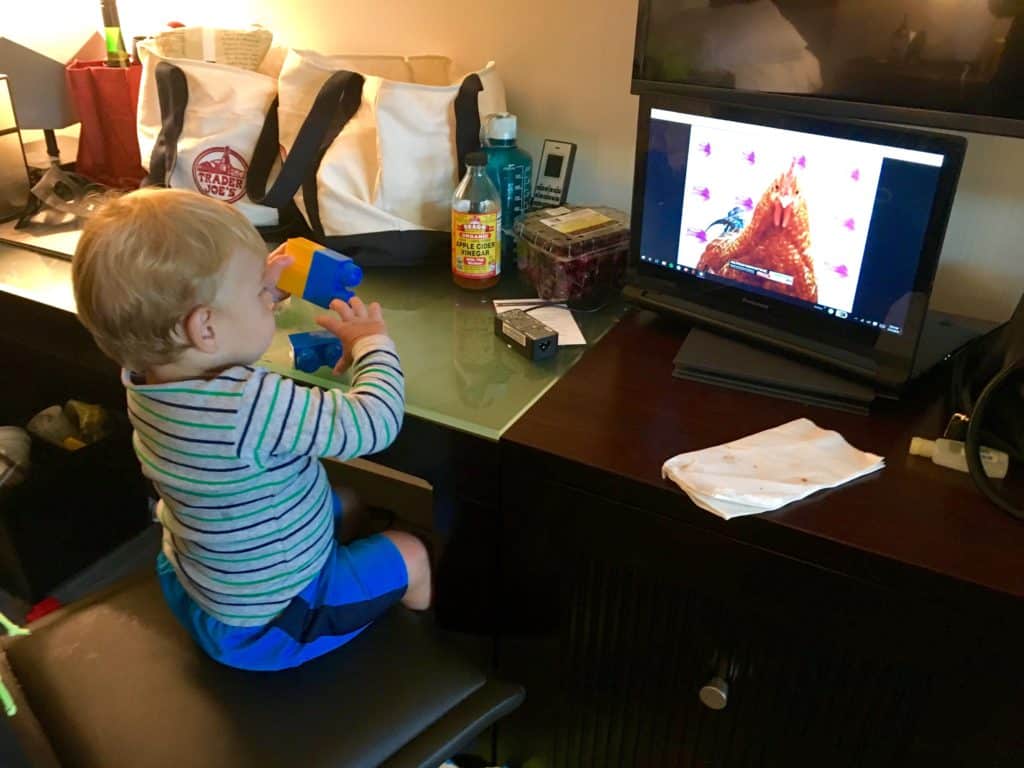 California Homeschool Conference: HSC 2016 -- Ollie watching Elmo