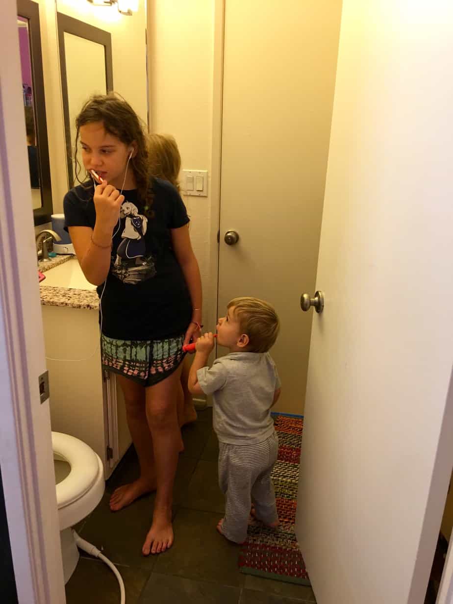 unschooling-a-day-in-the-life-brushing-teeth