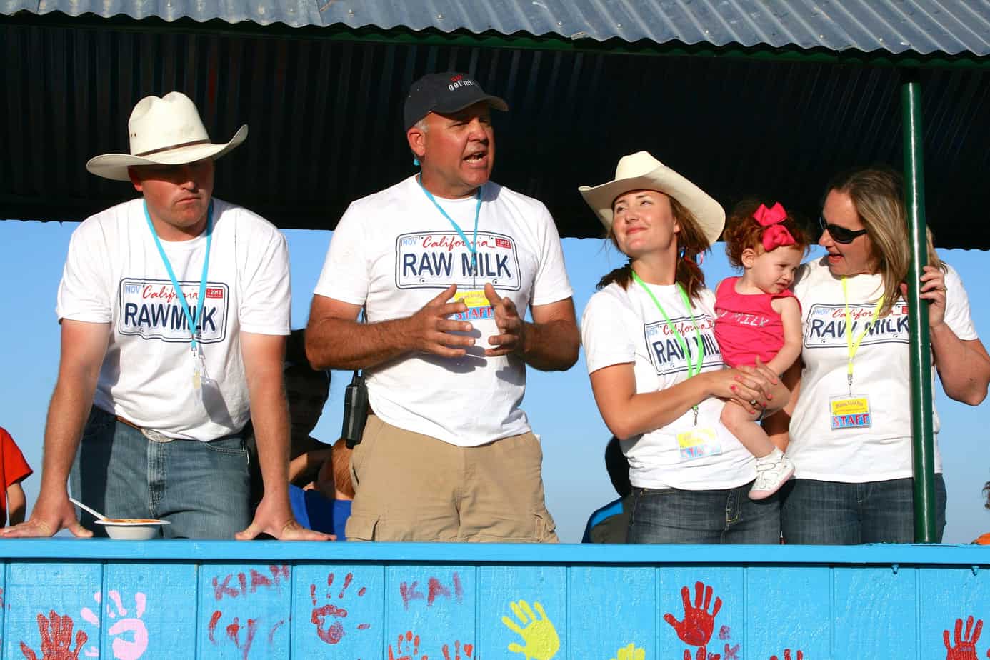 Mark McAfee and family of Organic Pastures Raw Dairy in Fresno, California