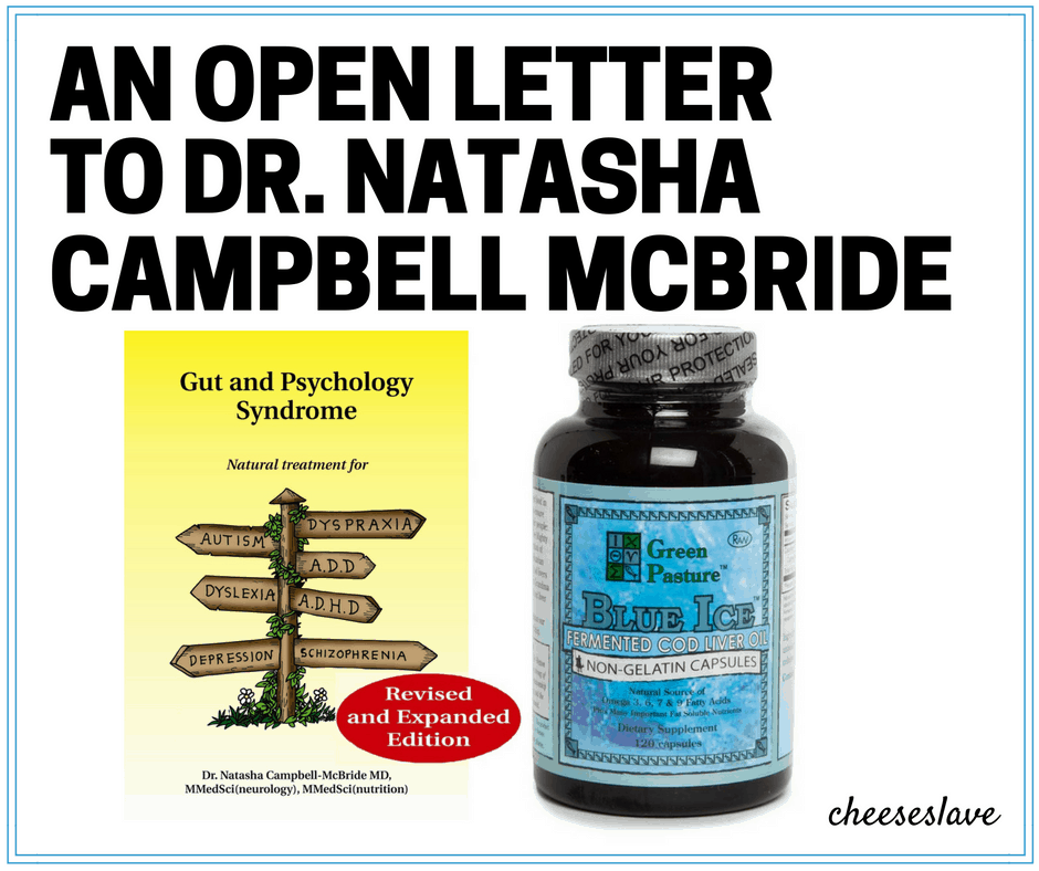 An Open Letter to Dr. Natasha Campbell McBride