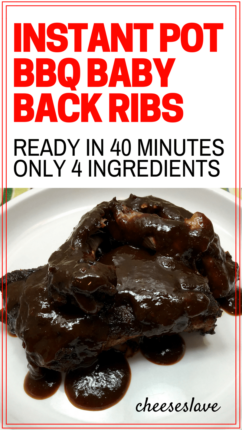 Instant Pot BBQ Baby Back Ribs: Cooks in 40 Minutes