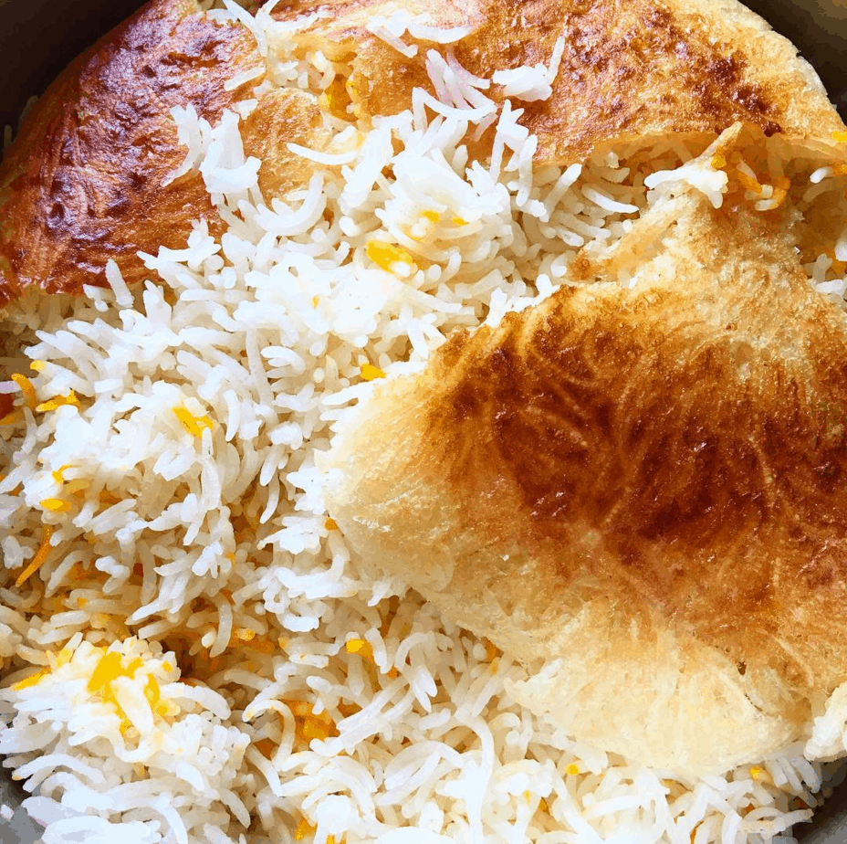 Persian Rice (tahdig)