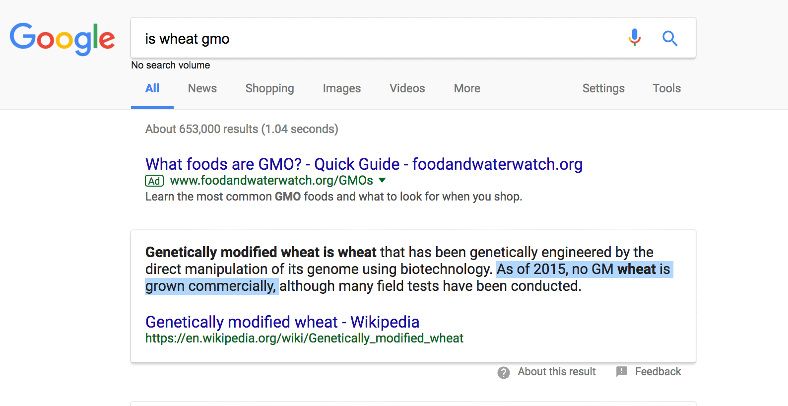 Wheat is Not Toxic, and It Is Not GMO