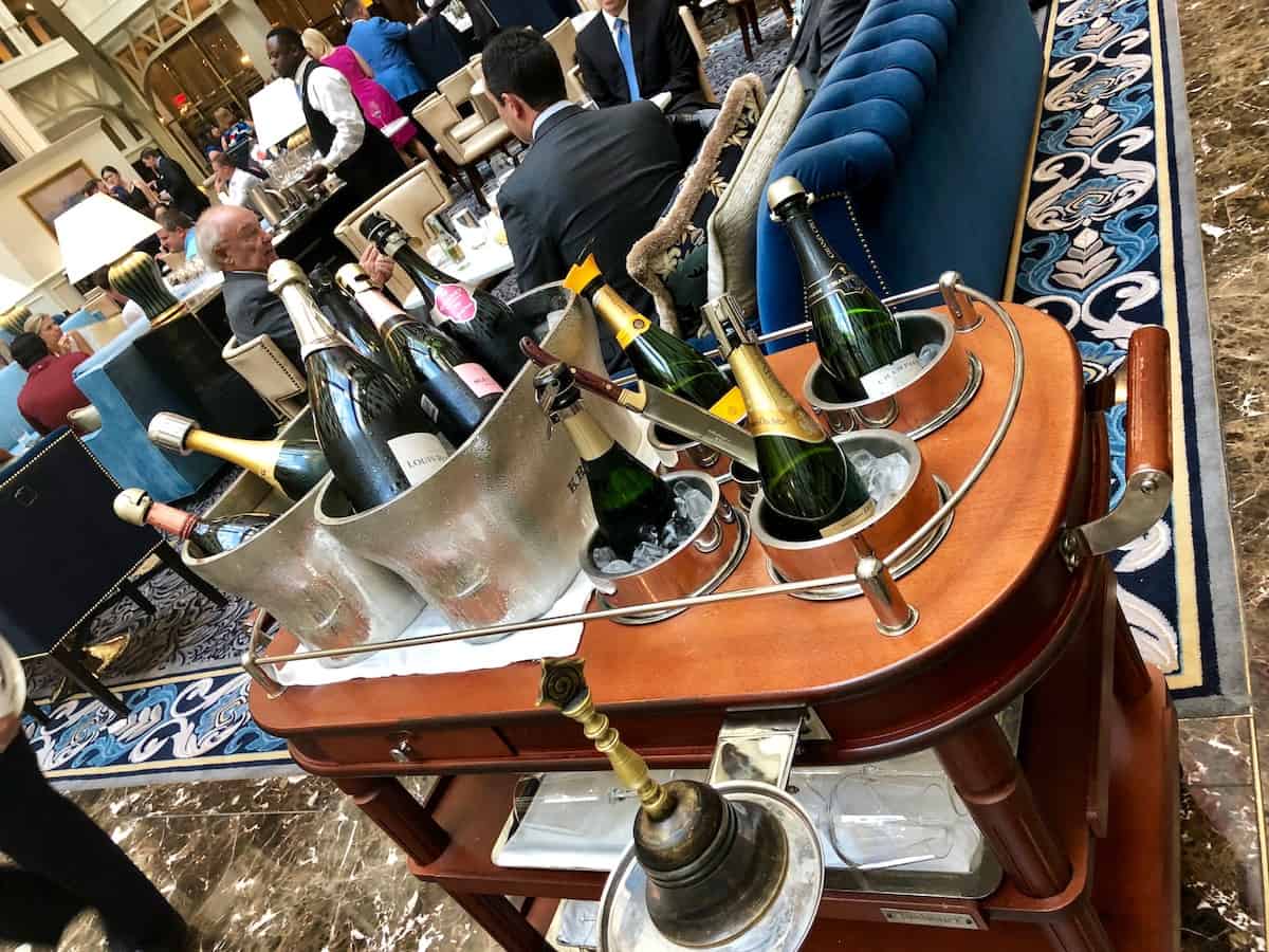 Champagne at Benjamin Bar, Trump Hotel, DC