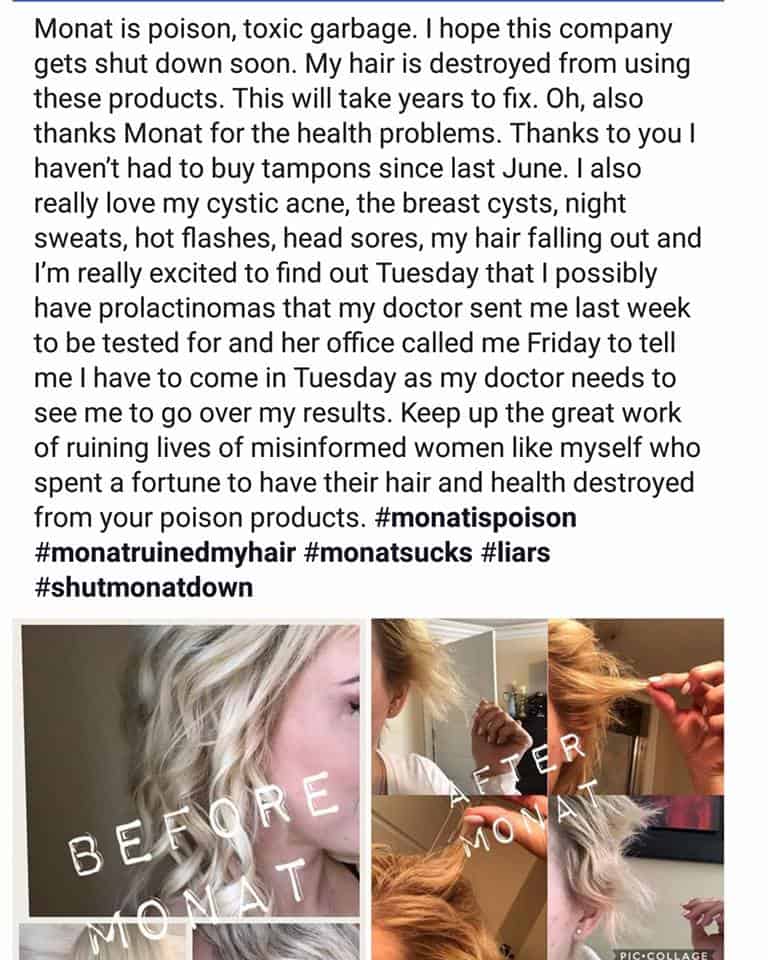 MONAT lawsuits 2018