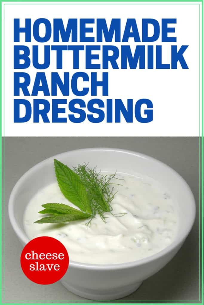 Homemade Buttermilk Ranch Dressing