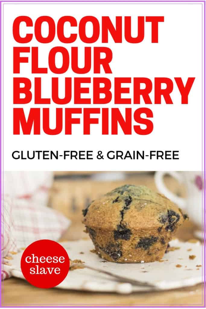 Coconut Flour Blueberry Muffins