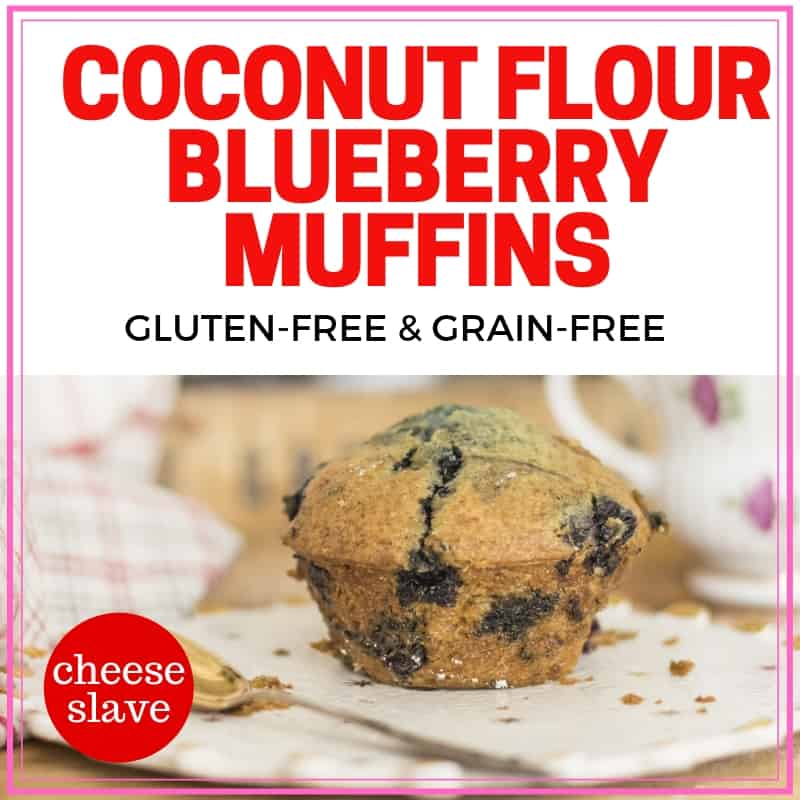 Coconut Flour Blueberry Muffins